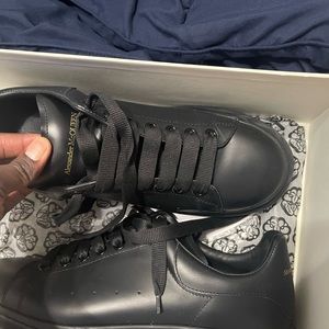 All black Alexander McQueens